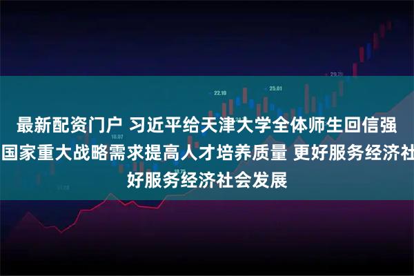 最新配资门户 习近平给天津大学全体师生回信强调 聚焦国家重大战略需求提高人才培养质量 更好服务经济社会发展