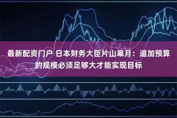 最新配资门户 日本财务大臣片山皋月：追加预算的规模必须足够大才能实现目标